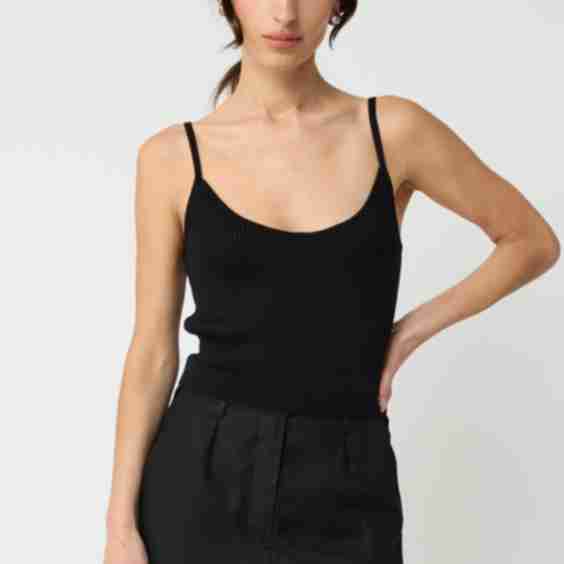 Ribbed Cami Sweater Top