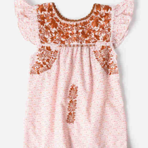 Flutter Sleeve Puebla Dress