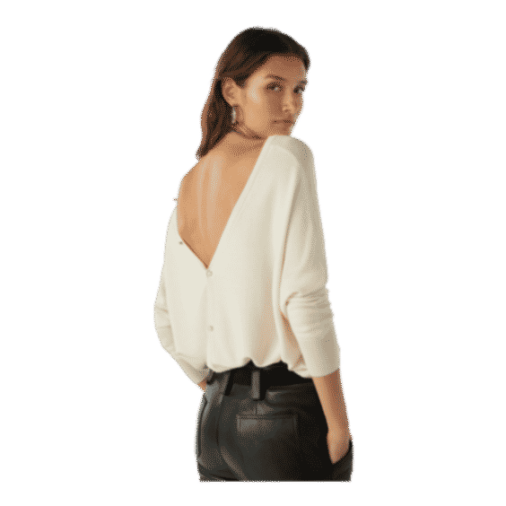 Elsy V-Neck Backless Sweater