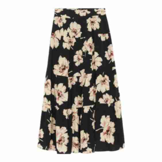 Printed Midi Skirt 