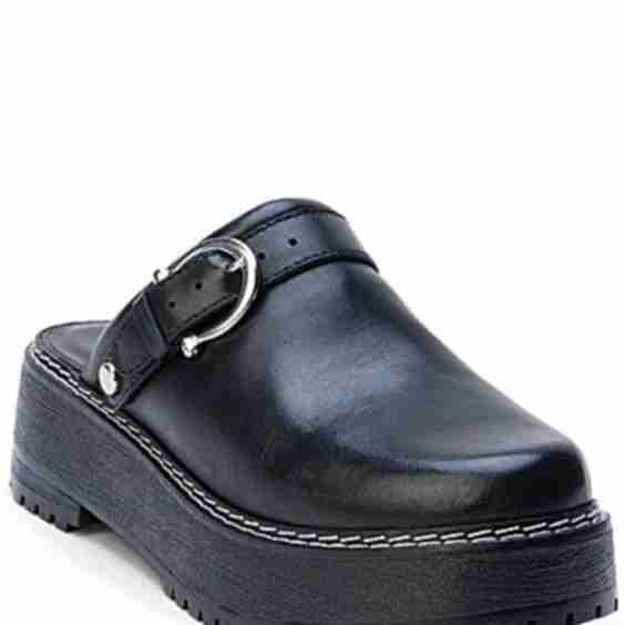 Lenni Leather Clog Mules