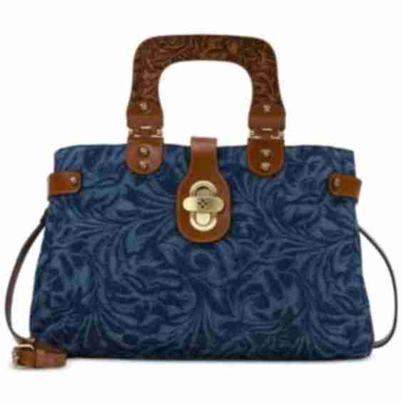 Sancia Medium Denim Satchel