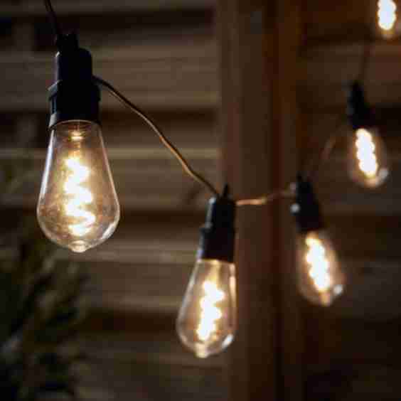Three Connectable Festoon Bulb Lights
