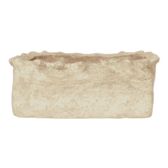 Crimped Edge Paper Mache Container