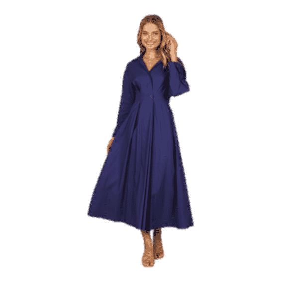 Violet Long Sleeve Midi Dress