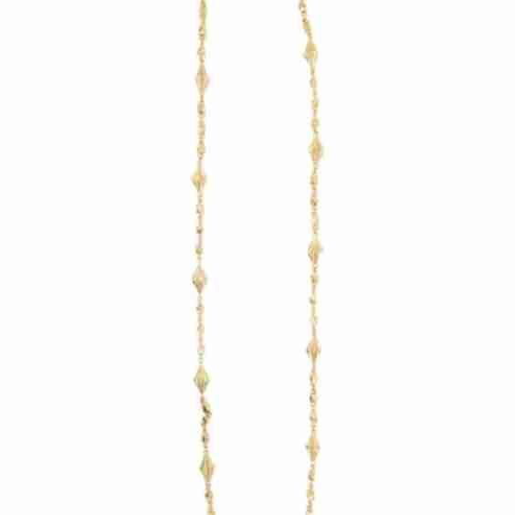 St John Goldtone Faceted Bead Necklace