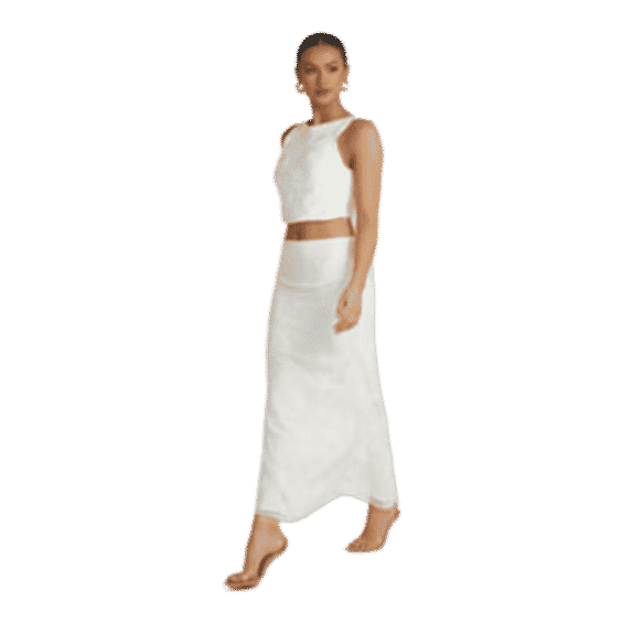Mona Burnout Velvet Cowl Back Top