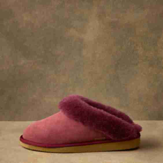 Alyssa Sheepskin Scuff Slippers with Arch Support