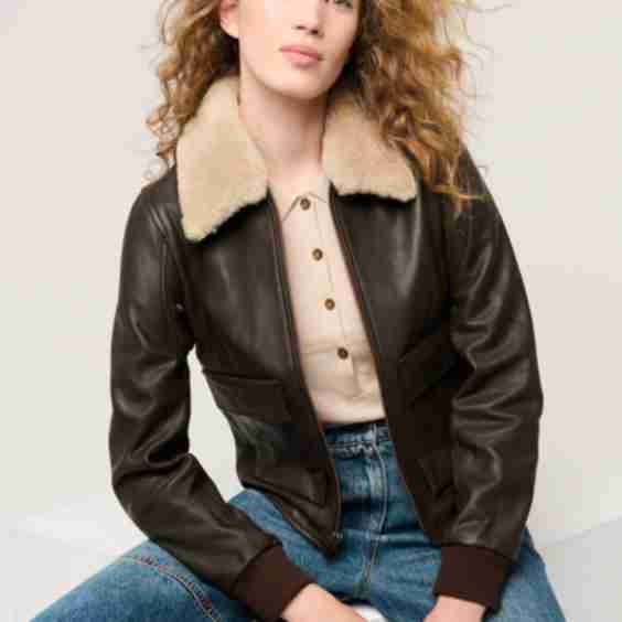 Tracy Leather A-2 Bomber Jacket