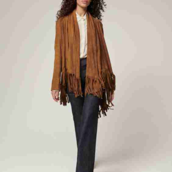 Trisha Suede Leather Jacket