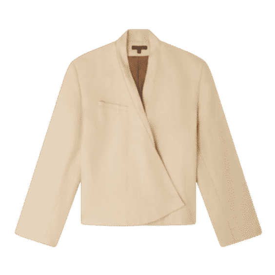 Pampelune Cropped Linen Jacket
