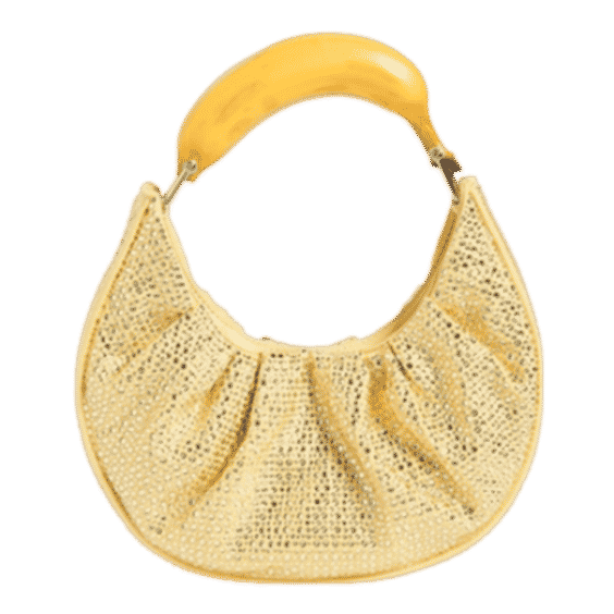 Rhinestone Banana Hobo Bag