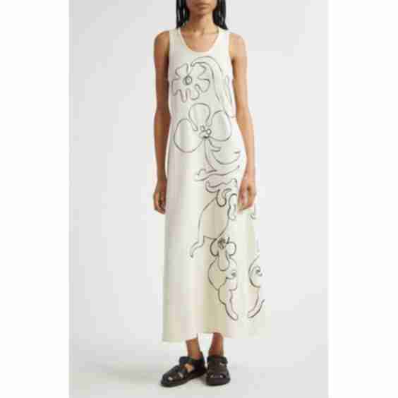 Helmi Baluns Embroidered Cotton Dress