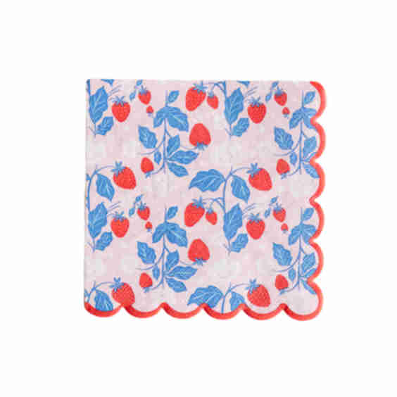 Summer Strawberry Large Napkins