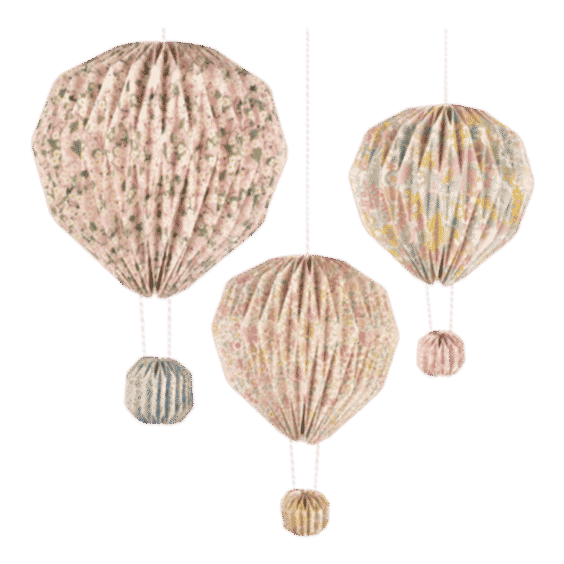 MERI MERI X LIBERTY ORIGAMI BALLOON DECORATIONS