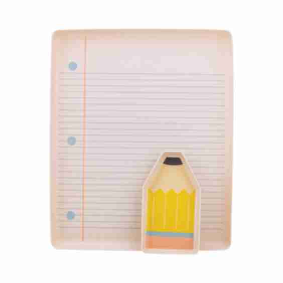 PAPER AND PENCIL BAMBOO TRAY SET