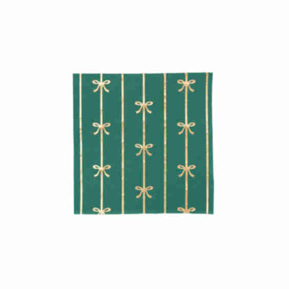 Emerald Green Signature Bow Small Napkins