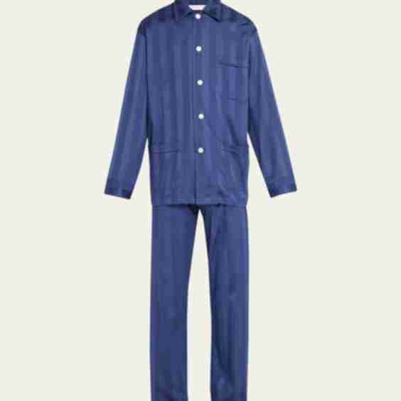 Lingfield Two-Piece Long Pajama Set