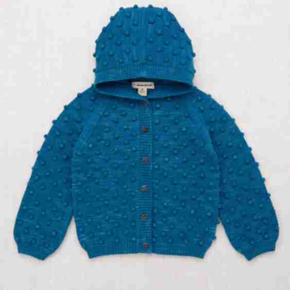 Hooded Popcorn Cardigan