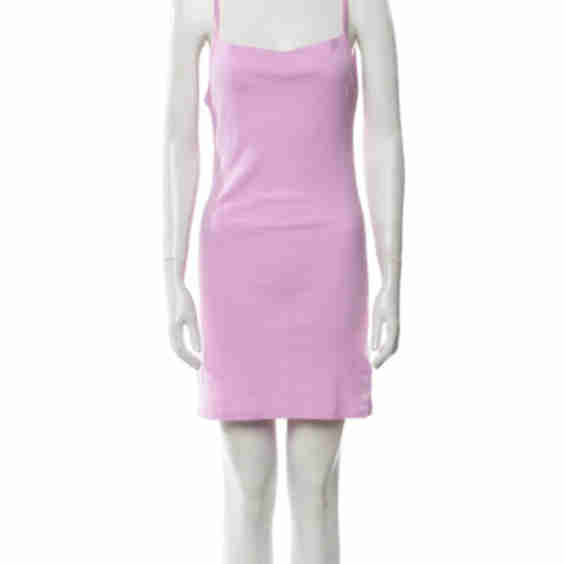 Square Neckline Mini Dress