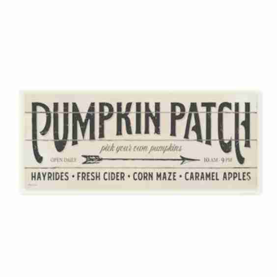 Pumpkin Patch Fall Autumn Seasonal Word Design,7" x 17"