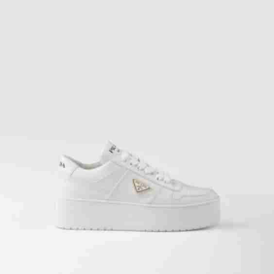Downtown Bold Leather Platform Sneakers