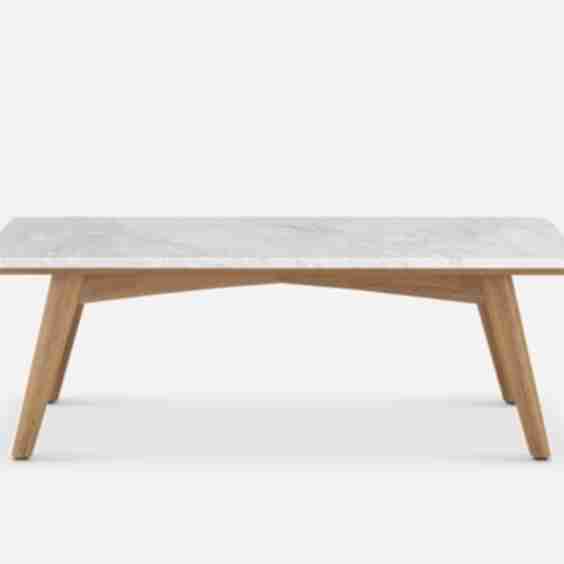 Seb Rectangular Marble Coffee Table