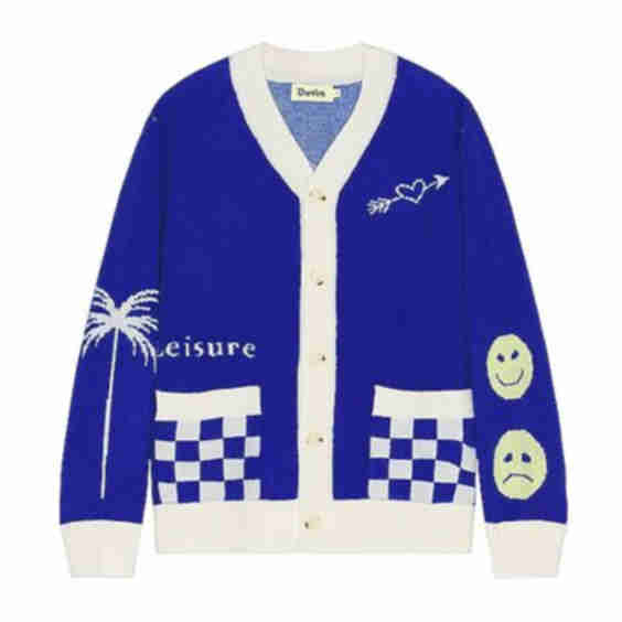 Checker Cardigan
