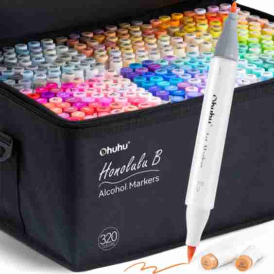 320-Color Alcohol Markers