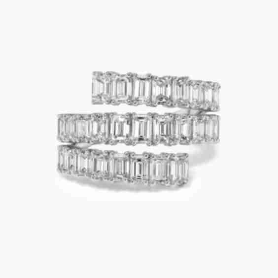 Three Row Diamond Band