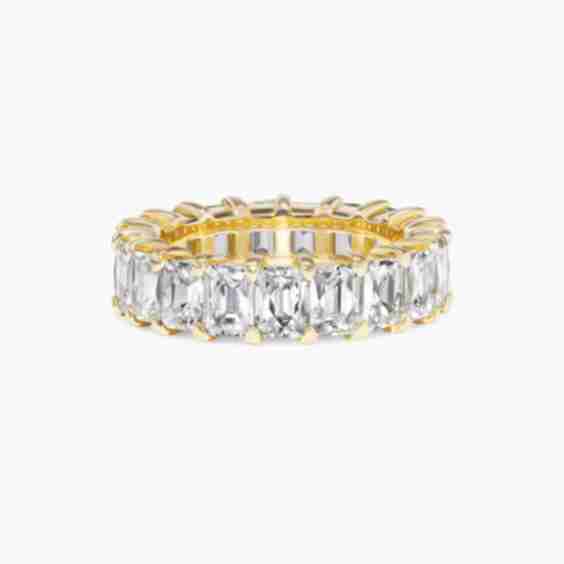 Emerald Cut Eternity Band