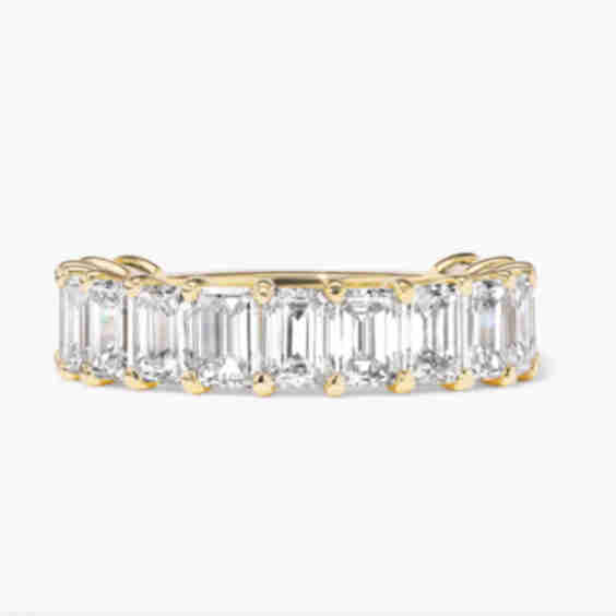 Emerald Cut 3/4 Band