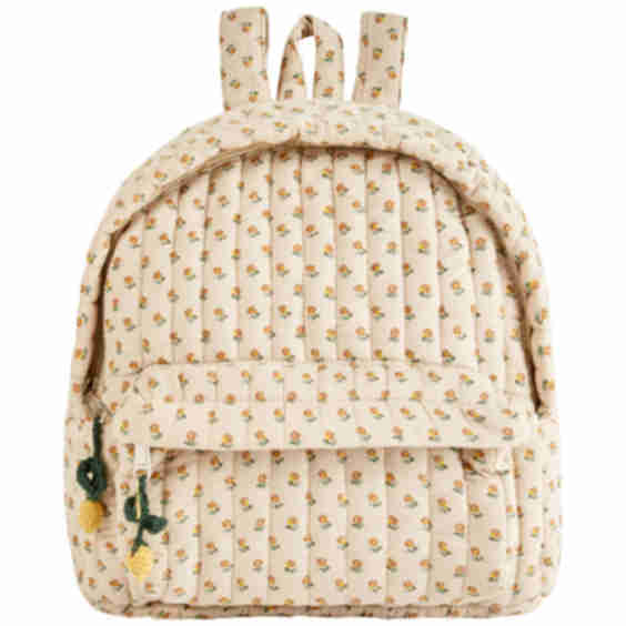 Quilted Floral Backpack