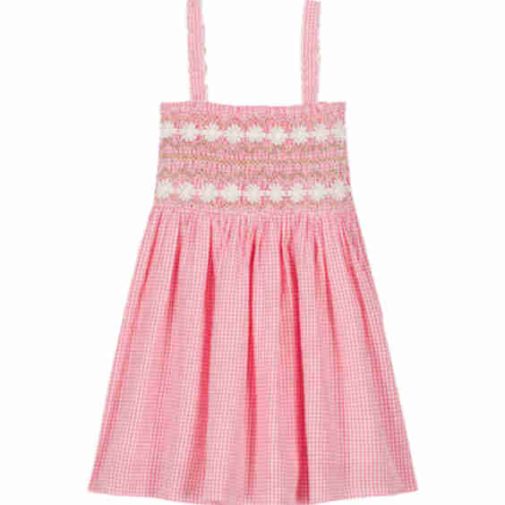 Tessa Smocked Gingham Dress