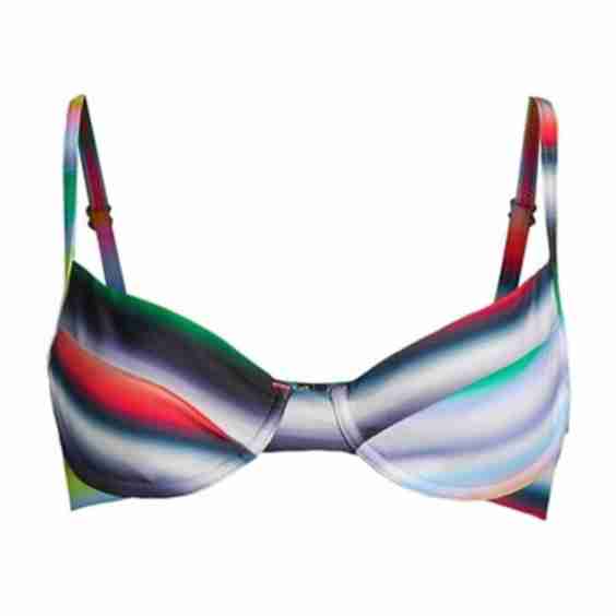 Ombré Stripe Bikini Top