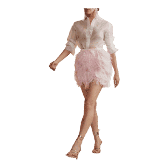 Sheer Shimmer Organza Shirt
