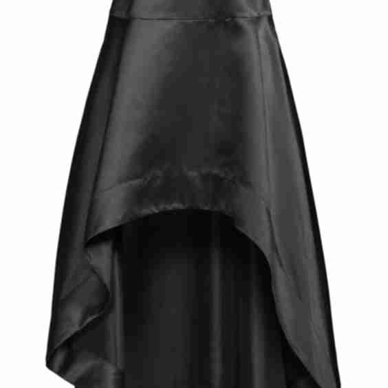 Satin High-Low Skirt