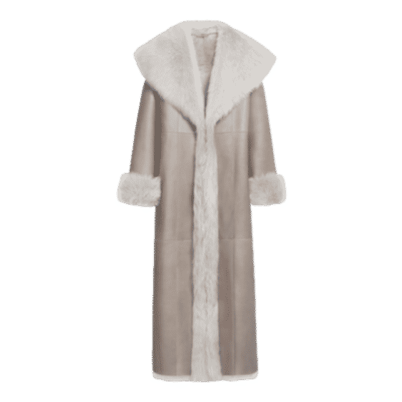 Marlene Shearling-Lined Suede Coat