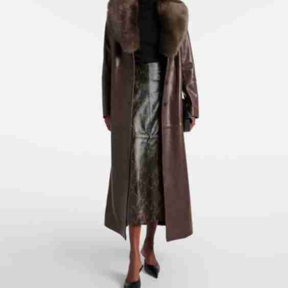 Dakota Glamorous Leather Coat