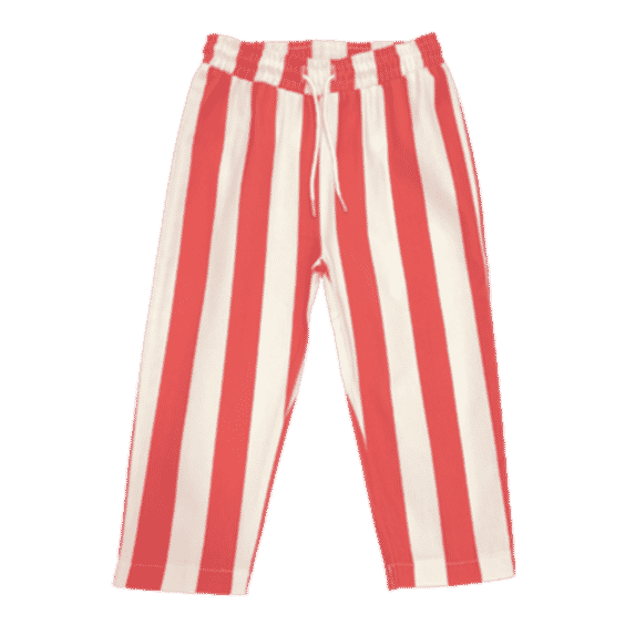 Red Block Stripe Pant