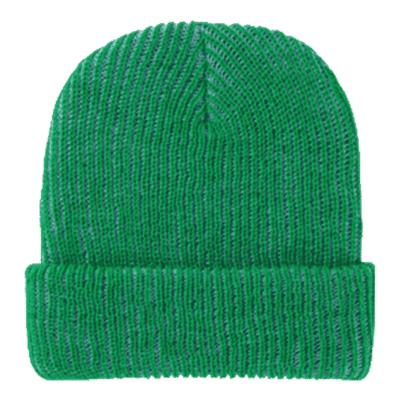 Two-Tone Rib Knit Beanie