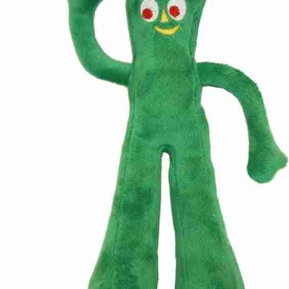  Gumby Plush Squeaky Dog Toy