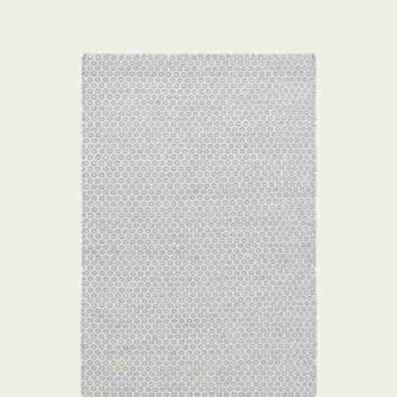 Honeycomb French Blue/Ivory Handwoven Rug, 3' x 5'