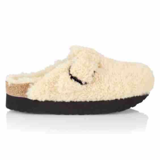 Boston Big Buckle Platform Teddy Clogs