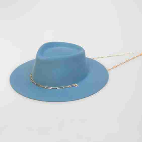 Ulysse Merino Wool Fedora With Chain
