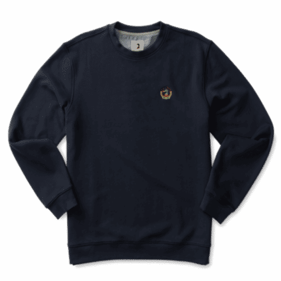 Embroidered Crest Crewneck Pullover