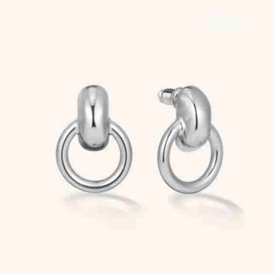 Knocker Hoop Earrings