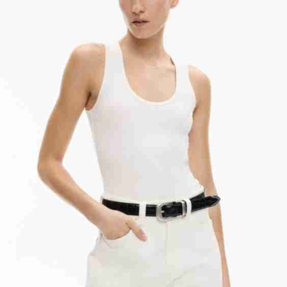 Scoop Rib Tank Top