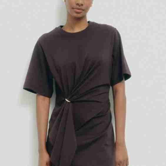 Trim Detail Tee Dress