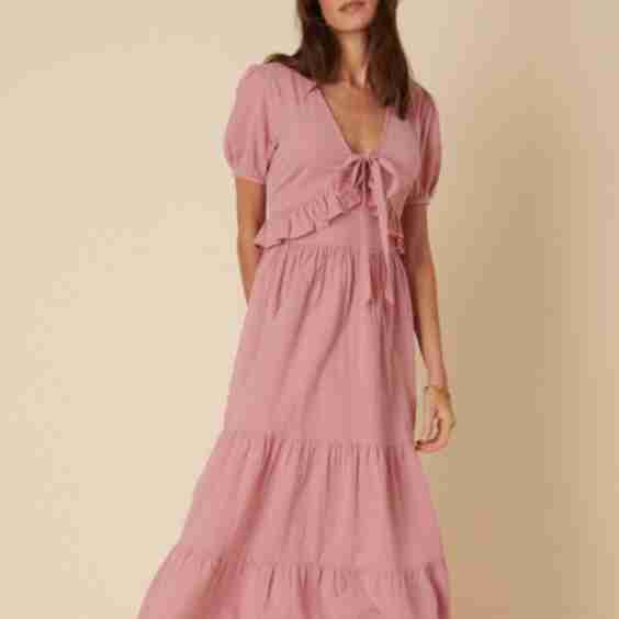 Ruffle Tiered Katie Midi Dress